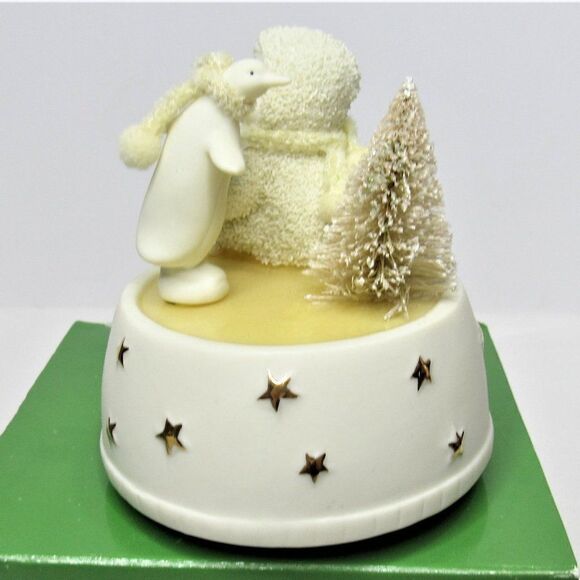 Music Box Snowbabies Skating with Friends Plays Dance of the Sugarplum Fairies - Picture 6 of 10